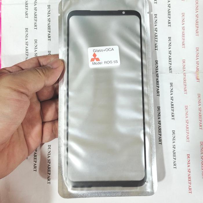 KACA DEPAN KACA LCD ROG 5S ( KACA LCD PLUS LEM OCA ROG PHONE 5S )