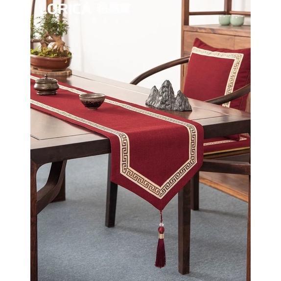 (A0178) Taplak meja kain premium dekorasi rumah / Lieu oriental table