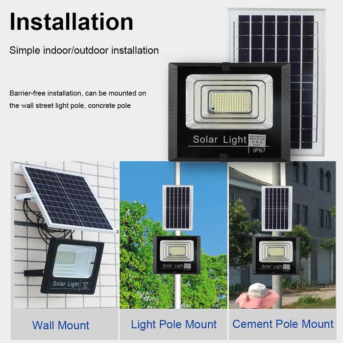 25/30W SOLAR LIGHT SET SOLAR POWERED WALL LAMP IP67 WATERPROOF INTELLIGENT LIGHT CONTROL SENSOR SPOT