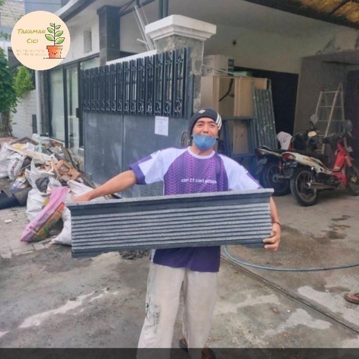 pot panjang batu pot batu untuk tanaman