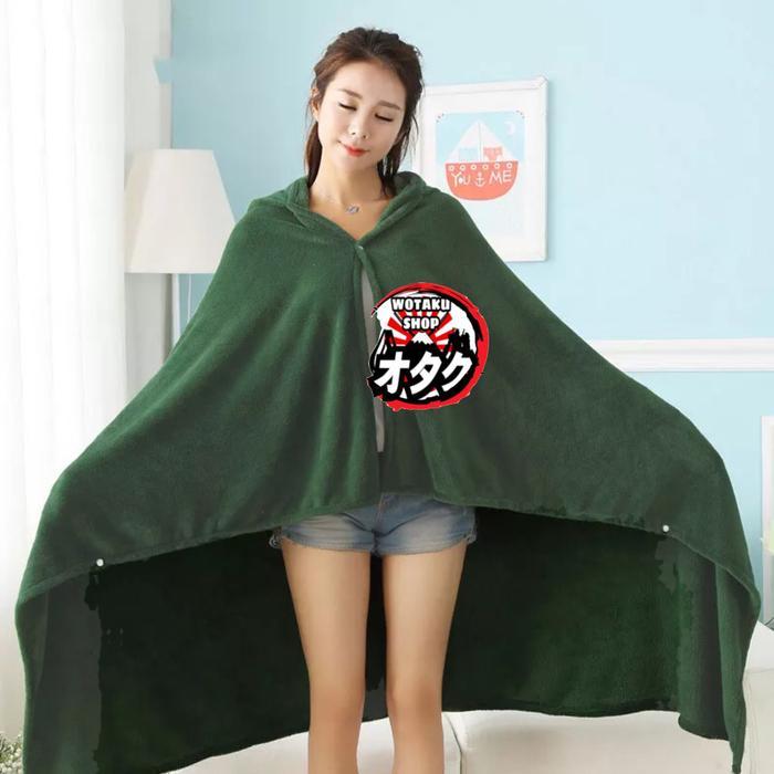 JUBAH SELIMUT ATTACK ON TITAN HANGAT IMPORT ORIGINAL QUALITY
