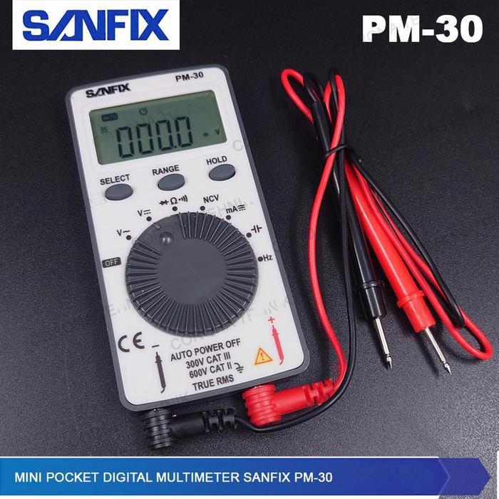 Sanfix Pm-30 Pocket Digital Multimeter / Multimeter Saku / Avometer