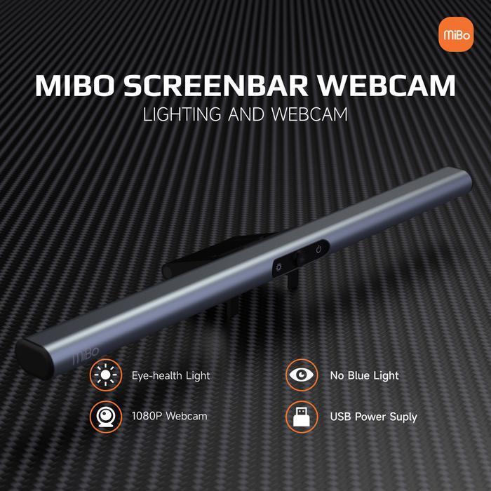 MIBO SCREENBAR WEBCAM USB MONITOR LIGHT HD WITH MICROPHONE 1080P FHD