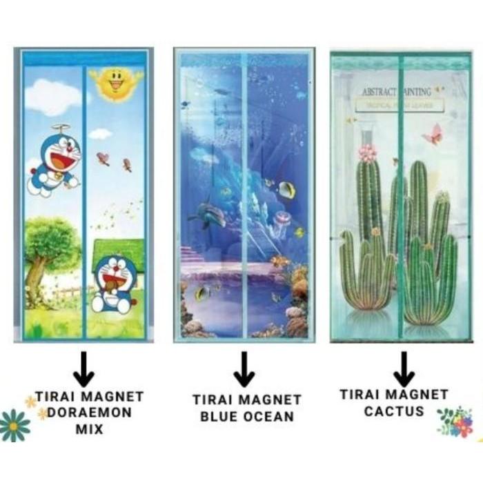Tirai Magnet Anti Nyamuk Tirai Pintu karakter ukuran 90x210cm Tirai Pintu Jendela Tirai Kelambu