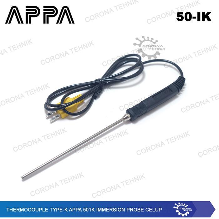 Thermocouple Type-K Appa 50Ik Immersion Probe Celup