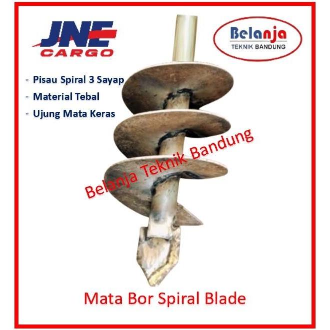 Mata Bor Pisau Spiral 30 cm atau 12 Inchi Bor Tanah Keras dan Berbatu Pengeboran Geologi