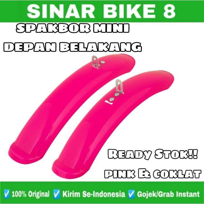 Stok Baru Spakbor / Slebor Sepeda Mini Anak Perempuan Ukuran 12 16 18 Inch Spakbor Plastik Depan