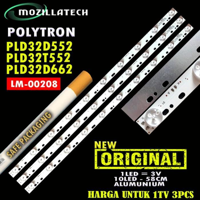 Backlight Tv Led Polytron Pld32D552 Pld32T552 Pld32D662 32D552 32T552 32D662