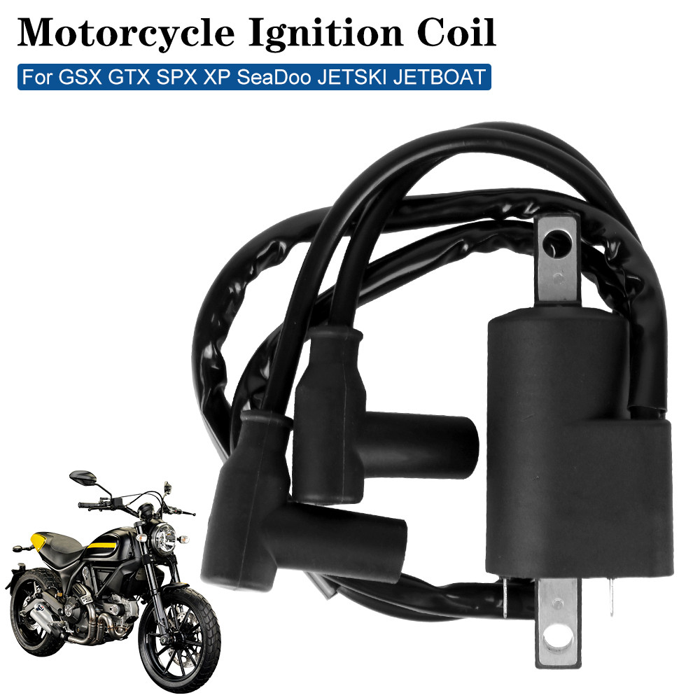 For GSX GTX SPX XP SeaDoo JETSKI JETBOAT High Pressure Coil Black Motorcycle Ignition Coil Motorcycl