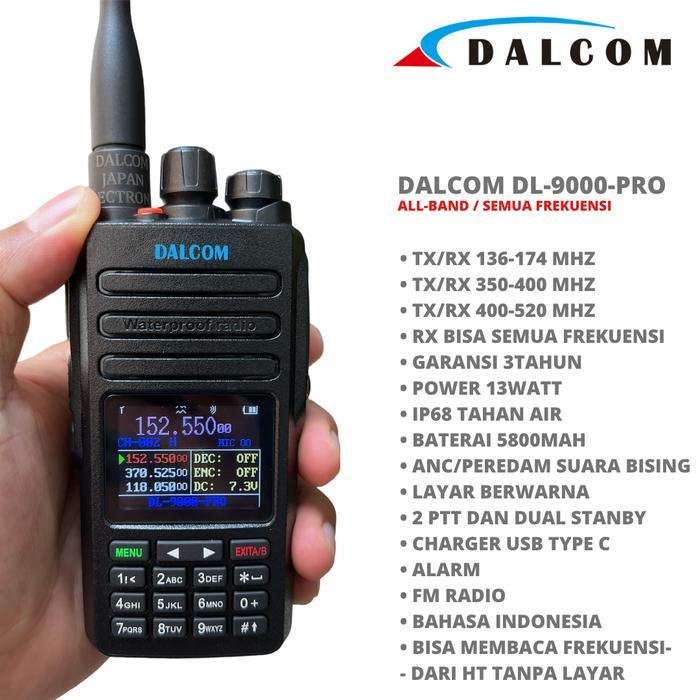 HT DALCOM JAPAN DL-9000 PRO WATERPROOF HANDY TALKY VHF UHF