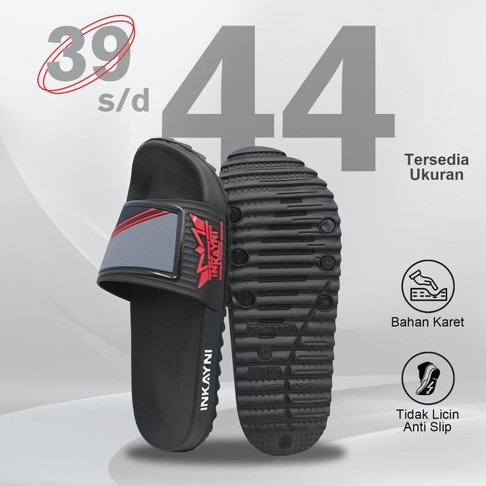 Aerostreet - Klasik Sandal Selop Pria Size 39-44 Sandal Jepit Pria Terbaru Anti Slip Karet Elastis