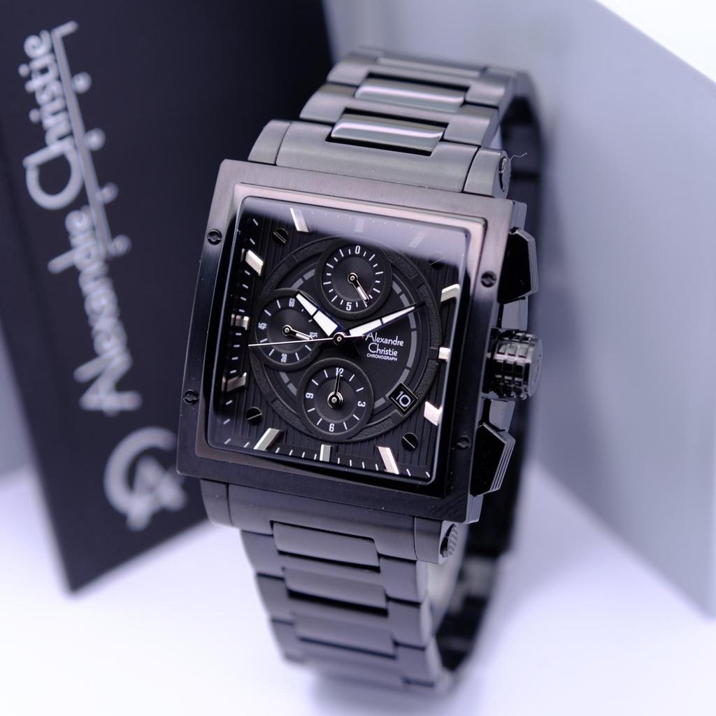Jam Tangan Pria Alexandre Christie AC 6182 / AC6182 Original - Stainless Steel