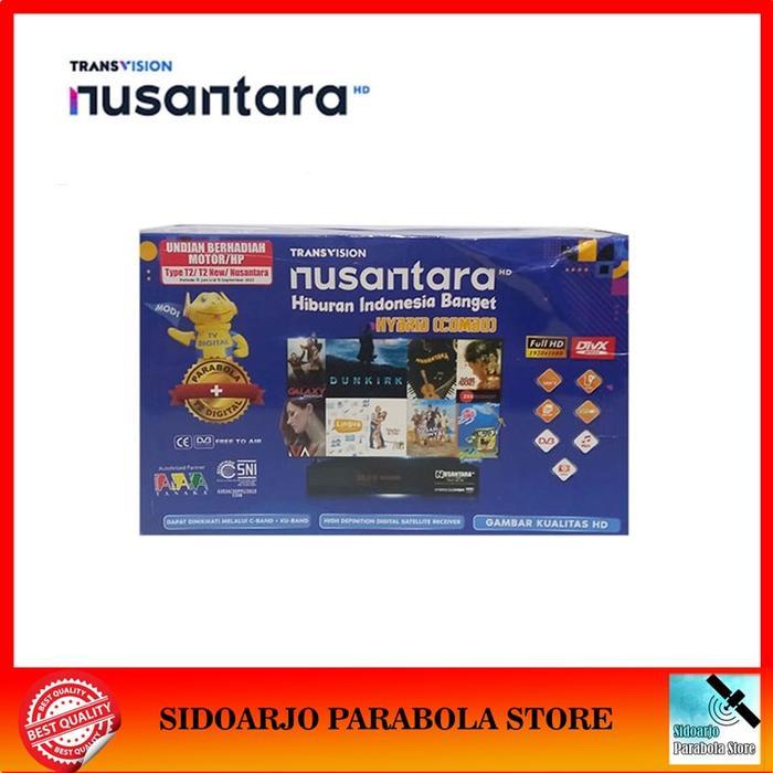 Transvision Nusantara Hd Combo Receiver Parabola Set Top Box Dvb-T2
