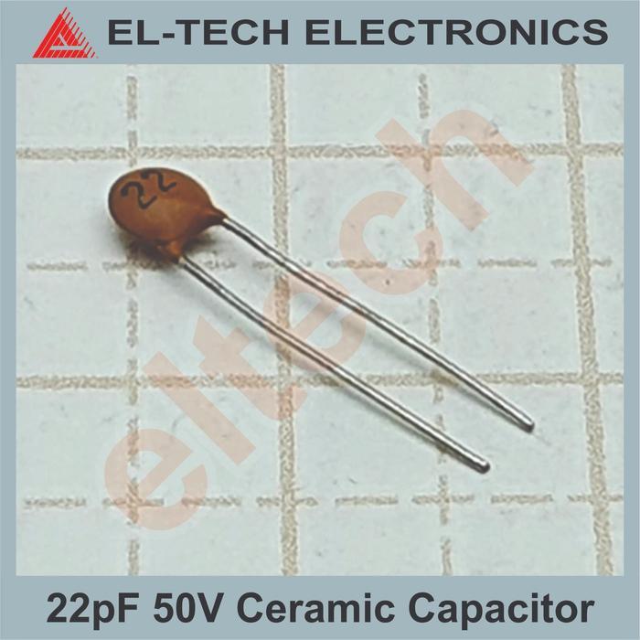 22pF 22 pF Pico Farad Ceramic Keramik Capacitor Kapasitor
