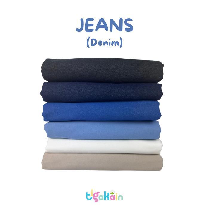 1 Meter Bahan Jeans Kain Denim