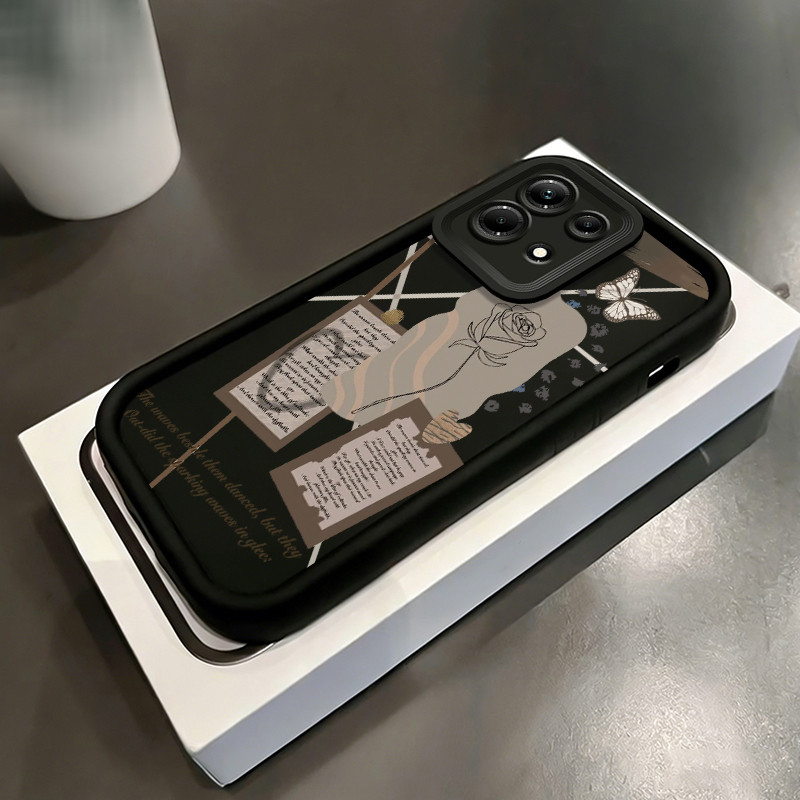 Casing Hp untuk Infinix Note 30 Note 30 Pro Note 30 VIP GT 10 Pro Case Kartu pos mawar Kesing trendi