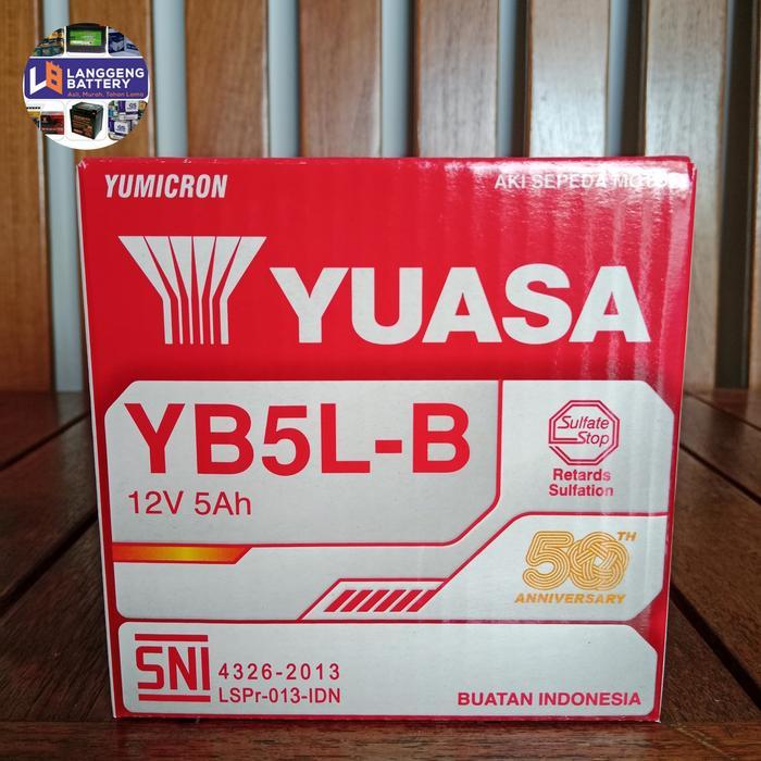 Aki motor Suzuki Titan 115 YUASA YB5L-B