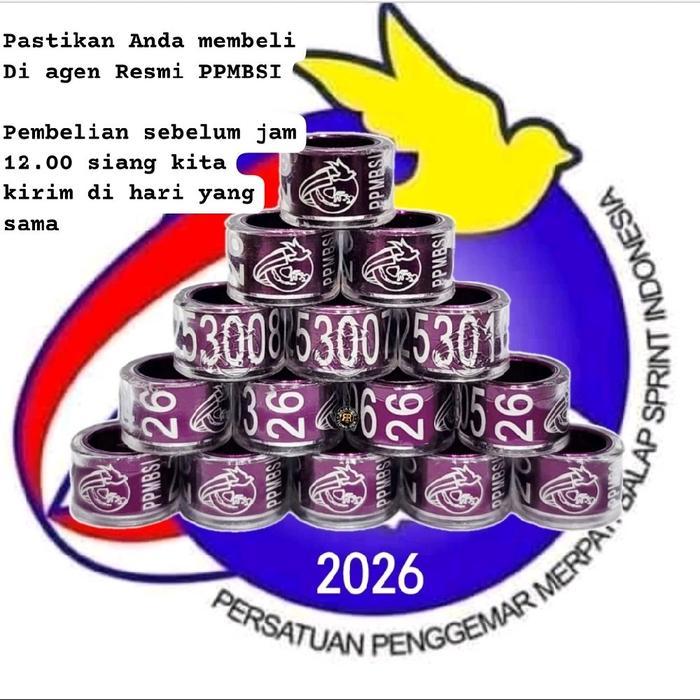 5Biji Ring Ppmbsi 2026 Merpati Balap