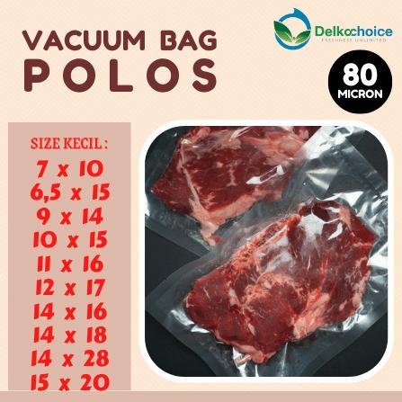 PLASTIK VAKUM VACUM VACUUM SEALER POLOS SIZE KECIL DELKOCHOICE