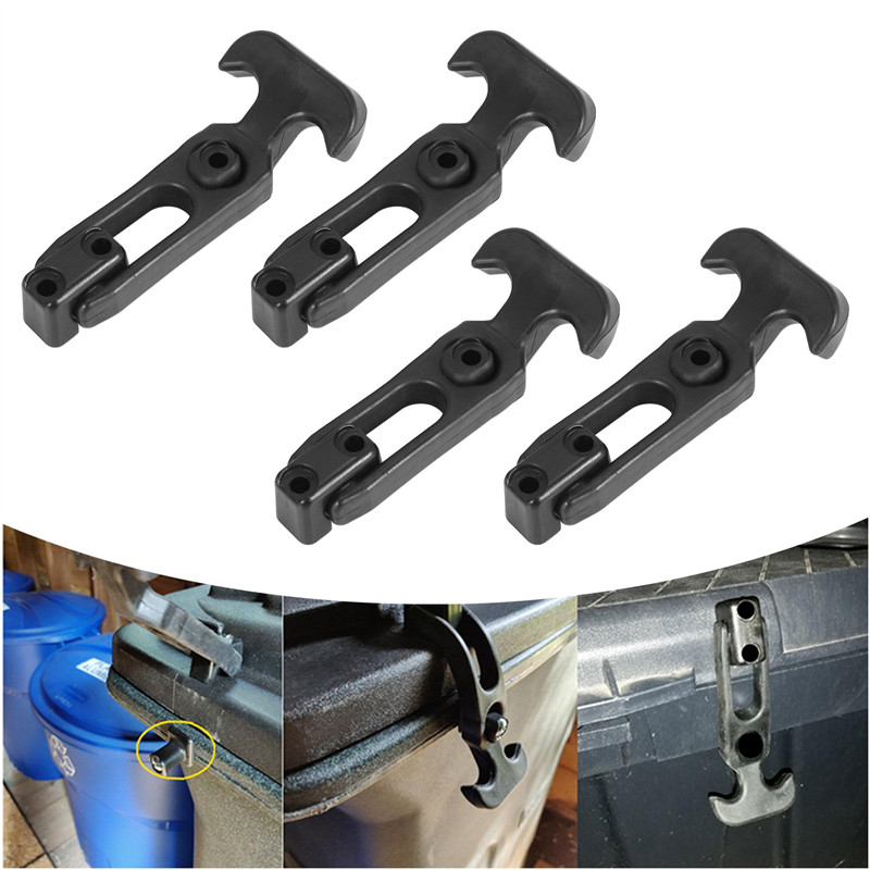 4Pcs T-Handle Rubber Flexible Draw Latches Fit For Toolbox /Cooler/Golf Cart/Farm Machinery