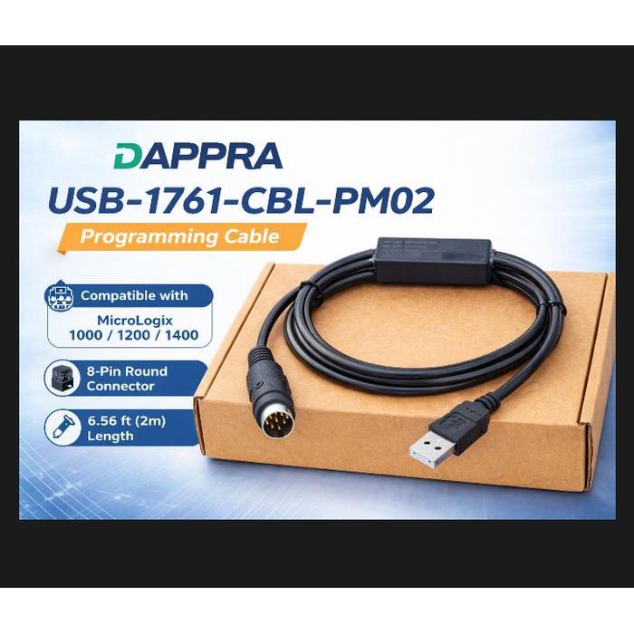 USB 1761-CBL-PM02 CABLE FOR AB MICROLOGIX 1000 1200 1500 PLC PB15