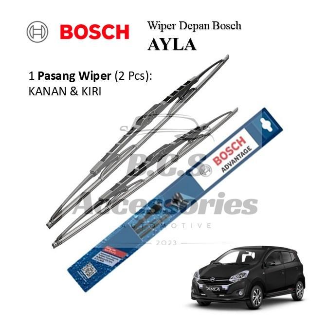 Wiper Blade Mobil AGYA / AYLA Bosch Original - Wiper Depan Mobil - Windshield, Motorcycle HARGA