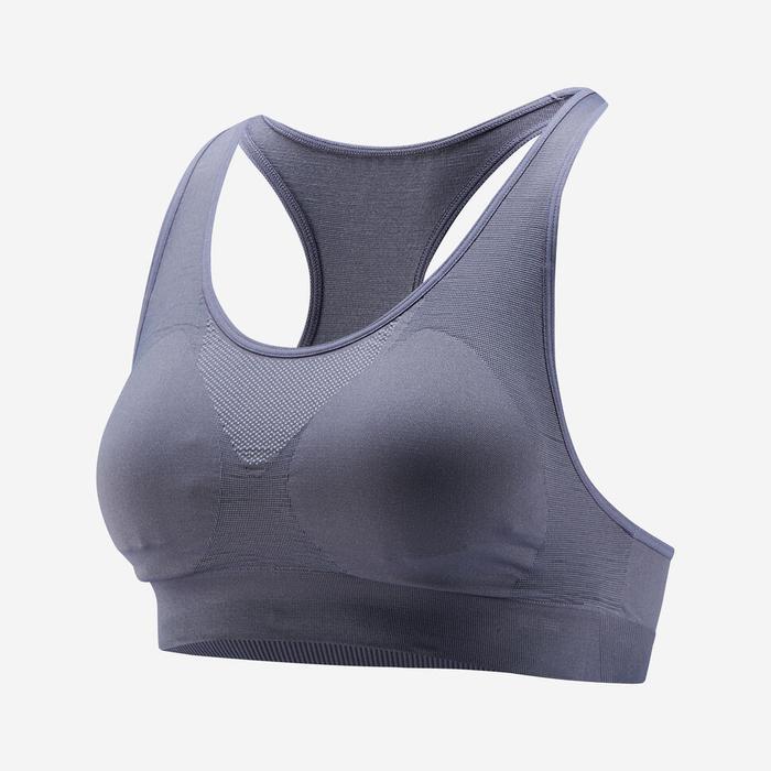 Decathlon KALENJI Sport Bra dengan Pad - Ash Blue - 8882261