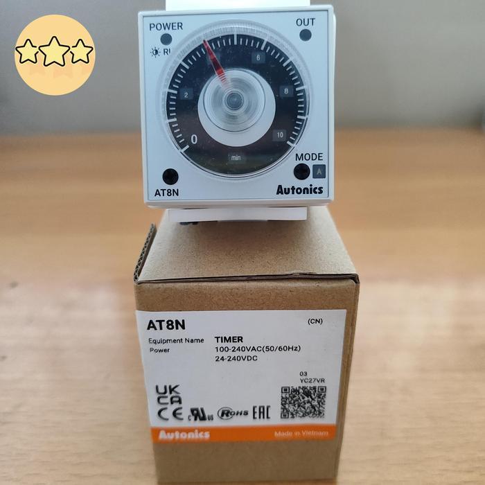 At-8N Timer Autonics At8N Autonic Power Supply 100-240Vac , 24-240Vdc Murah