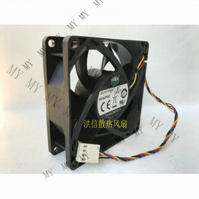 TT 1 PCS for COOLER MASTER Fan FA08025M12LPA DC 12V 0.45A 8025 8CM 4 Pin cooling fan