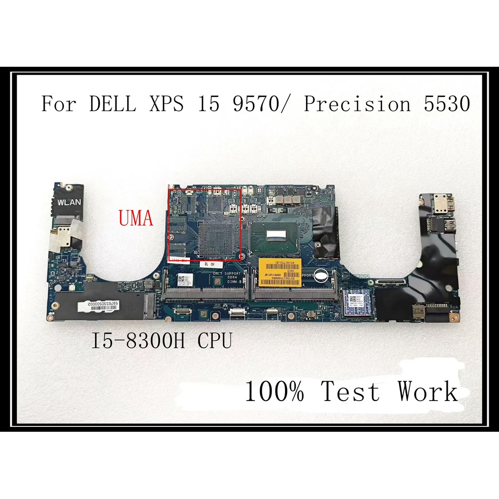 LA-G341P For Dell XPS 15 9570/Precision 5530 laptop motherboard with I5 I7 I9 E2-2176M CPU