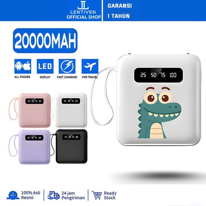 Acmic Techlife - Powerbank 20000Mah Mini Fast Charging With 4Usb Ym49