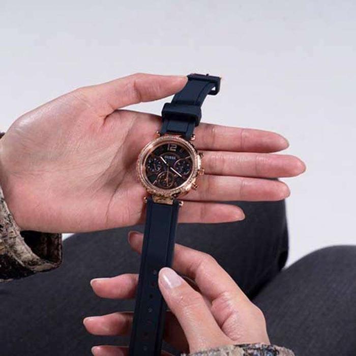 Sedia Guess Watches GW0484L2 Original SOLSTICE Jam Tangan Wanita Analog Navy