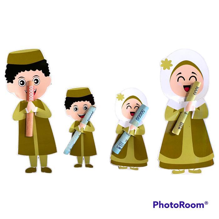 "New" Amplop Lebaran Peluk uang 2023 - Amplop Lebaran Murah Kertas plus Plastik amplop lebaran unik