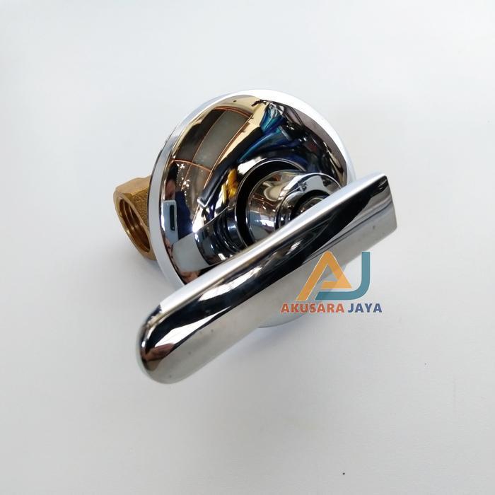 Terbaru Kran Shower Tanam / Kran Shower Tembok / Stop Kran Tanam- Model Engkol