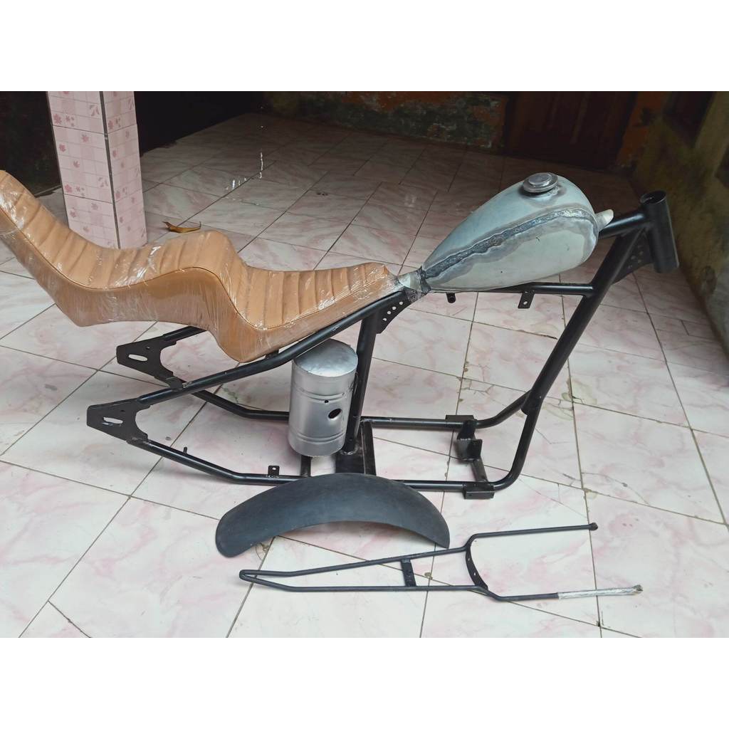rangka Chopper PNP Honda gl Tiger Mega pro