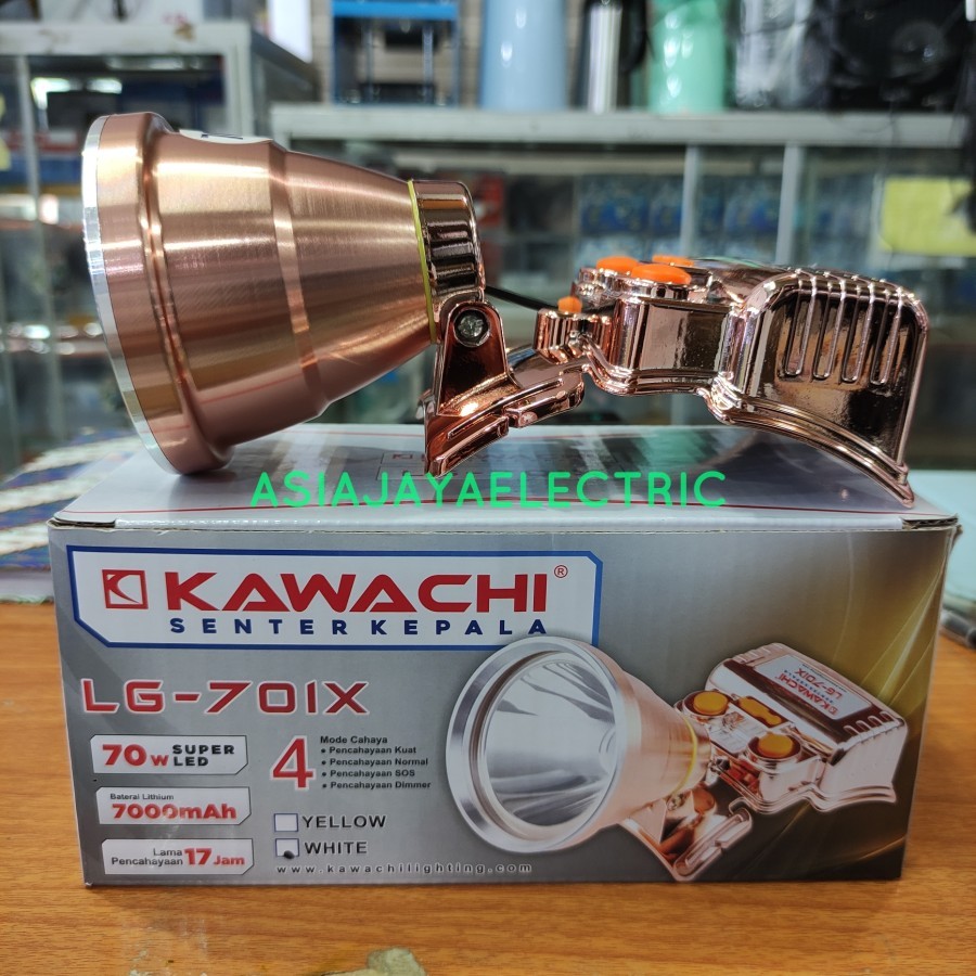 Headlamp Senter Kepala Kawachi 70 Watt LG-701X Super Led Cas