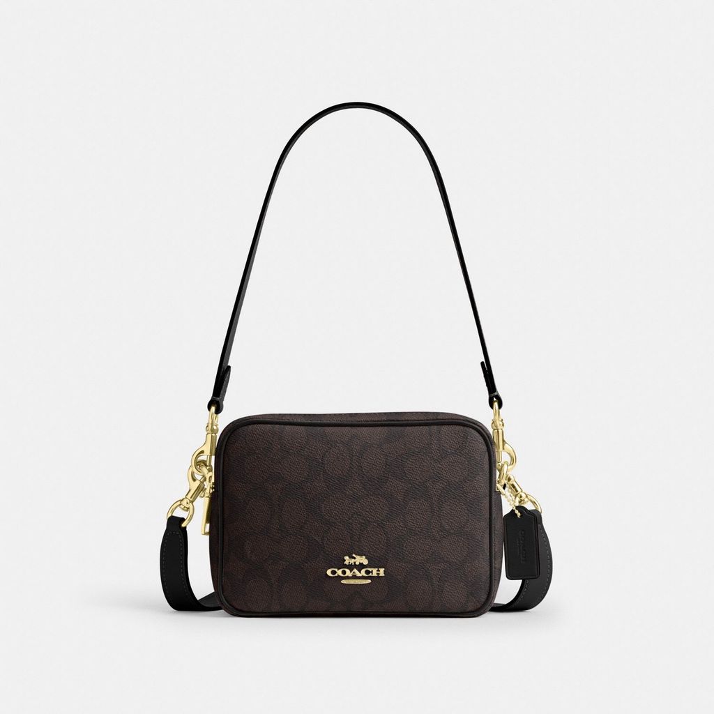 Coach Mini Carey Crossbody Bag In Signature Canvas - Tas Selempang Wanita