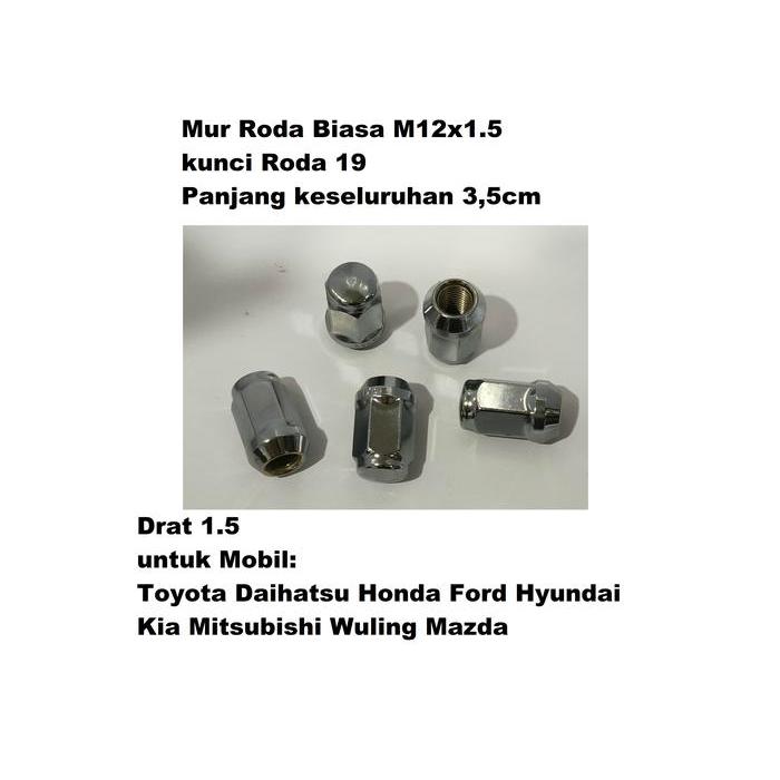 20 Pcs Fujita Racing Mur Roda Mobil 19 X 12 X 1.5 Toyota Honda Mazda