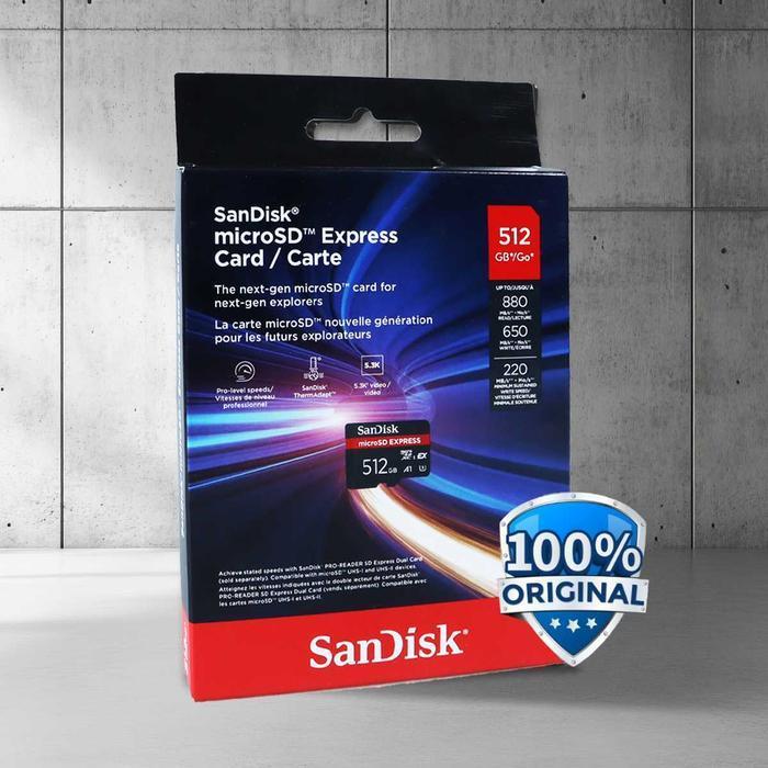 MicroSD 512GBGB - Micro SD 512GB Express Sandisk Express Original Memory Card SanDisk microSDXC