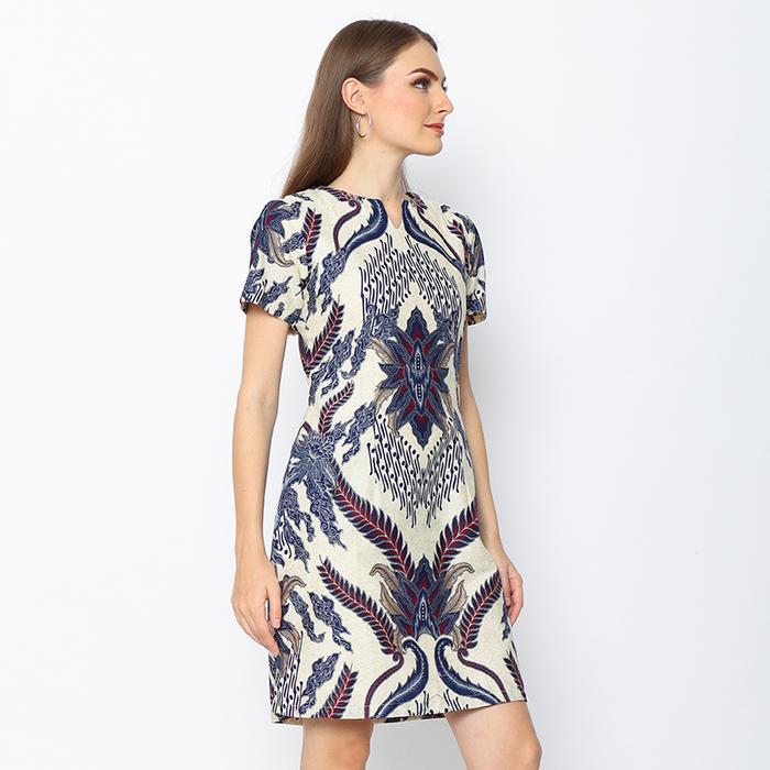 My Aksa Batik Wanita Dress Furing Clara Carlos