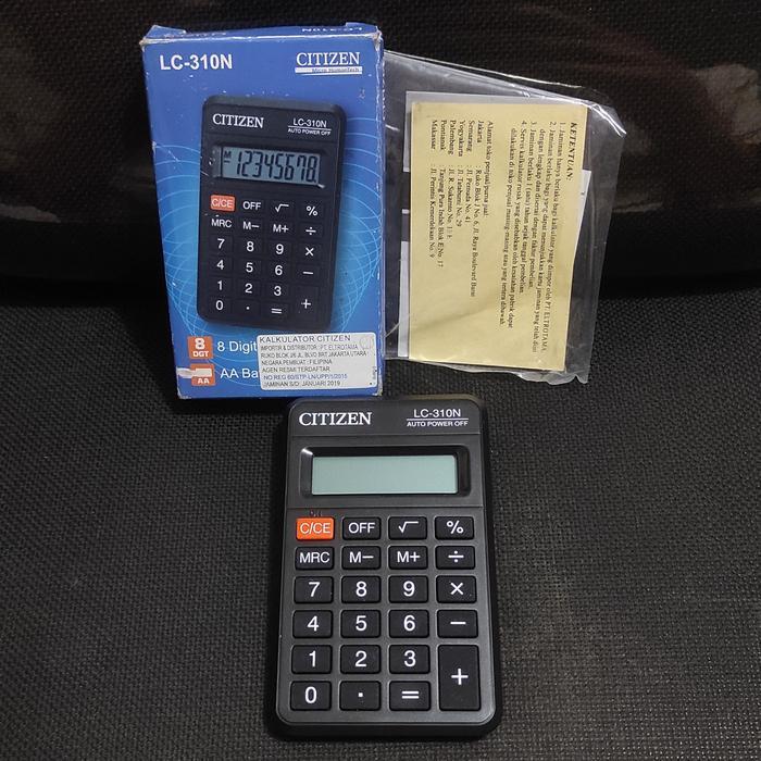 Kalkulator Saku Pocket Kecil Citizen LC 310 Original RUSAK