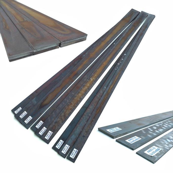 BAJA HIGH CARBON 440C TEBAL 2 MM / 3 MM - QUENCHED STEEL PLATE - BAHAN PISAU- ENIGMAZONE