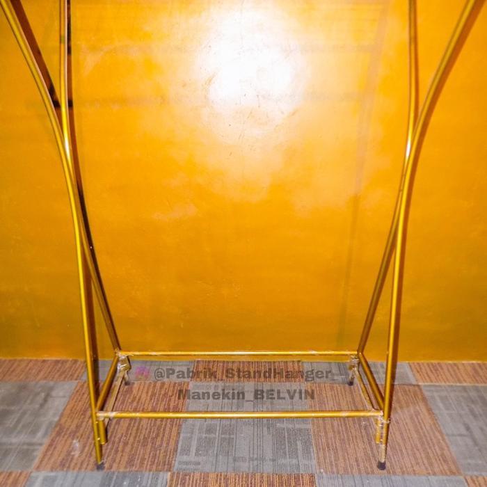 StandHanger 2 Sisi Gold // Display Baju Mewah // Display Baju Gold // Display Premium // Gantungan