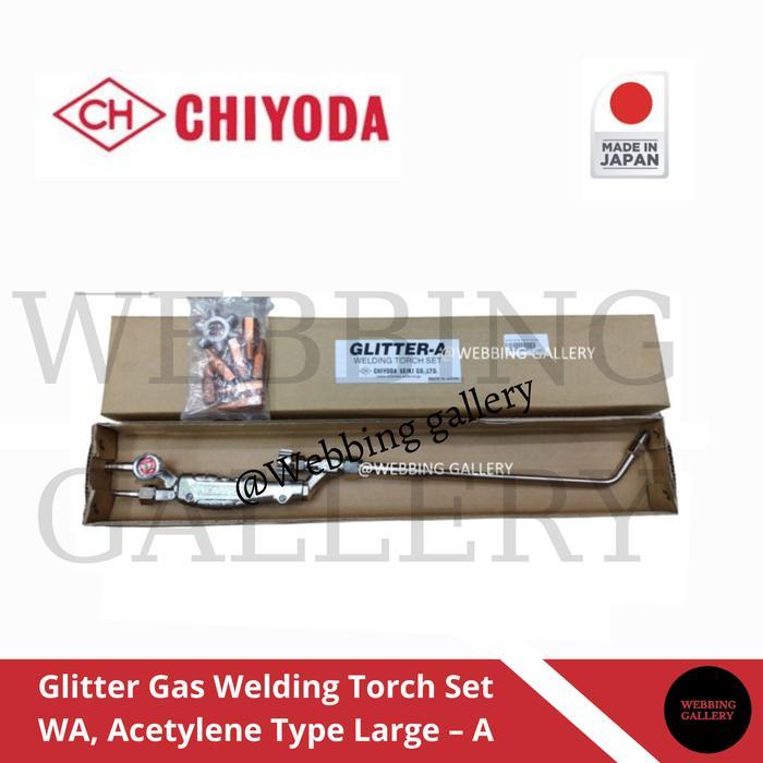 Chiyoda Glitter Gas Welding Torch Set WA, Acetylene Type Large A