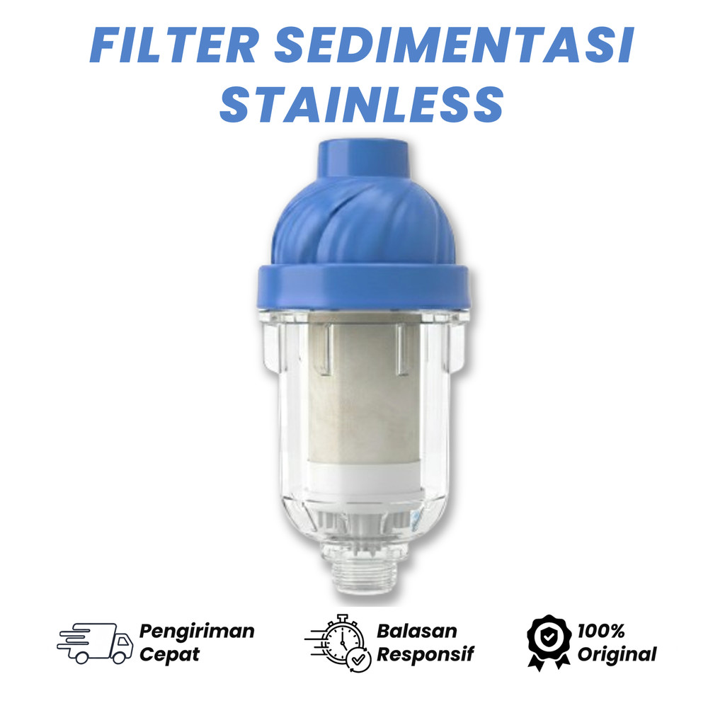 Filter Air Kran Stainless Steel Der Doly Penghilang Keruh Kotoran Sedimen Partikel Keran