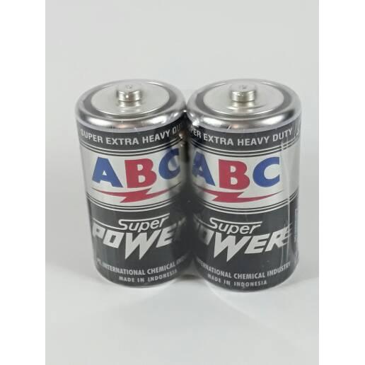 NEWW Per PACK ISI 2 Batu Baterai ABC BESAR HITAM D/ Battery/ Batere/ Batre