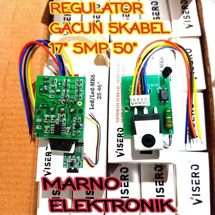 N3W GACUN 5 KABEL REGULATOR GACUN 5KABEL TR FET UNTUK LED LCD 17IN - 50IN