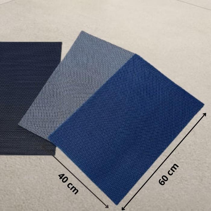 BOOM SALE Alas Kandang Hewan Kucing / Anjing / Tortoise 40 x 60 S Mat BLUE BLACK