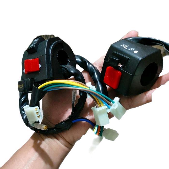 "New" SAKLAR SET SWITCH HOLDER SET KIRI KANAN ASTREA GRAND IMPRESSA LEGENDA 1 LEGENDA 2 KOMPLIT