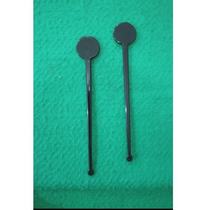 ADUKAN MINUMAN / STIRRER PLASTIK 18CM HITAM BULAT 100PCS
